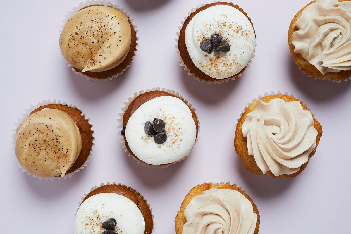 Vegan pumpkin chocolate chip cake with creme cheese frosting