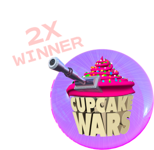 2x Food Network Cupcake Wars Winner badge